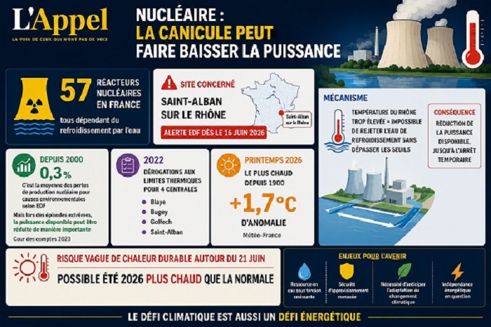 Nouvelle vague de chaleur en France : les centrales nucléaires sous pression